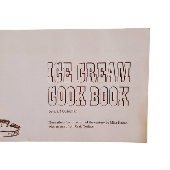 Vintage Ice Cream Cookbook Homemade Recipes Paperback Book 1970 Earl Goldman - Picture 4 of 5